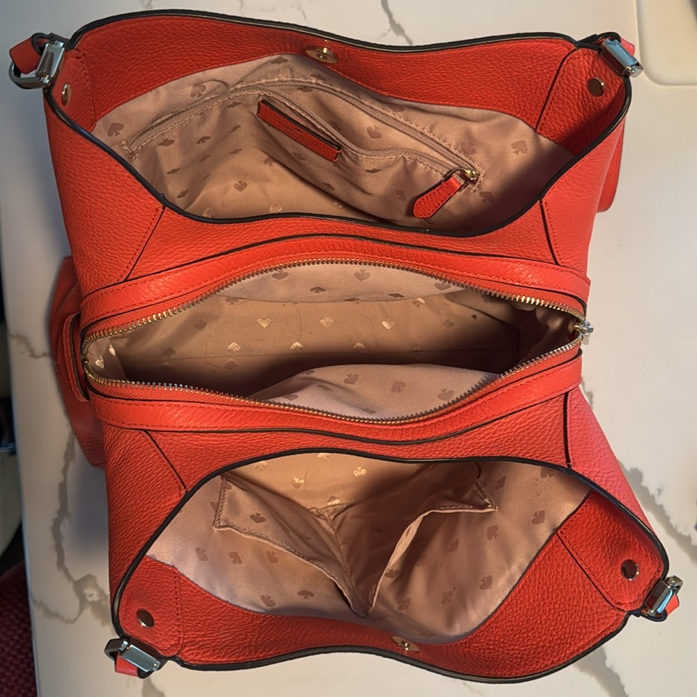 Kate Spade Set Coral Buds Handbag with Matching Wallet - Picture 6 of 6